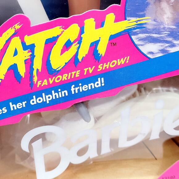 Baywatch Barbie 1994 Lifeguard With Dolphin & Accessories Mattel 13199 NRFB - Picture 5 of 11